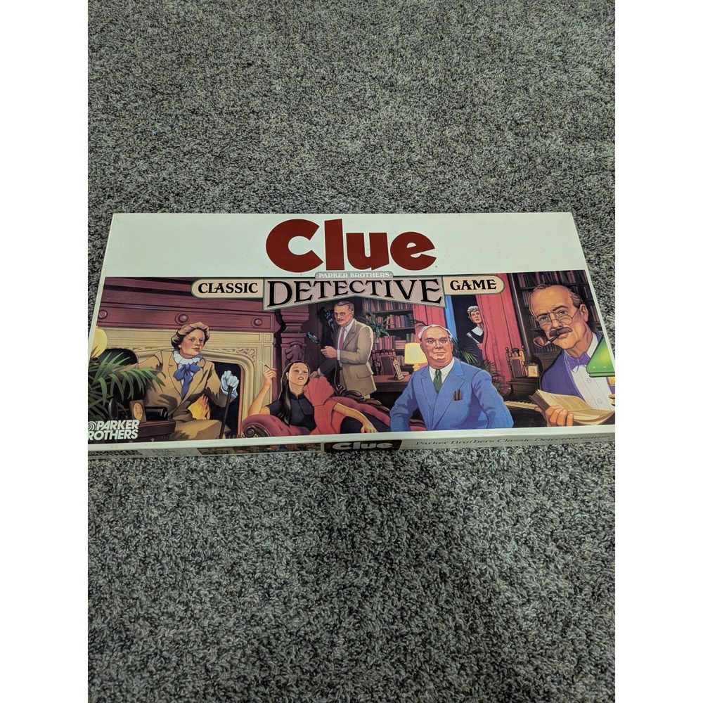 New Vintage 1986 CLUE Classic Detective‎ Board Game by Parker Brothers
